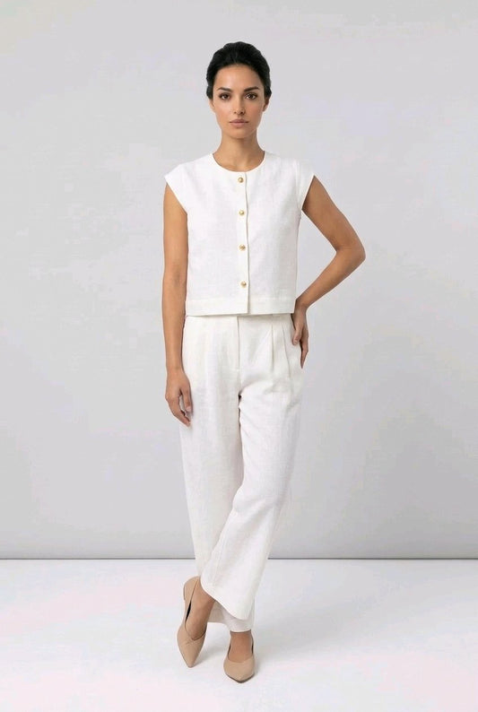 White Top & Trouser