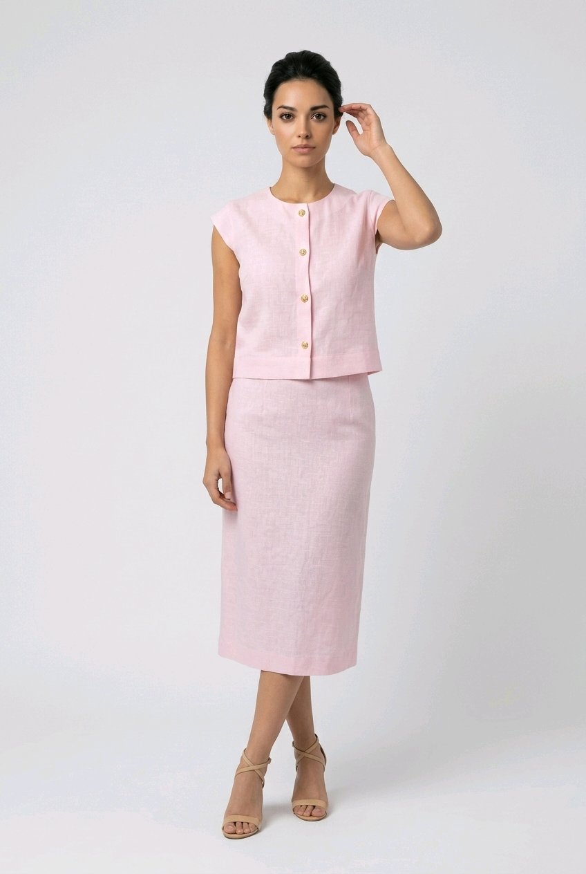 Pink Top and Skirt