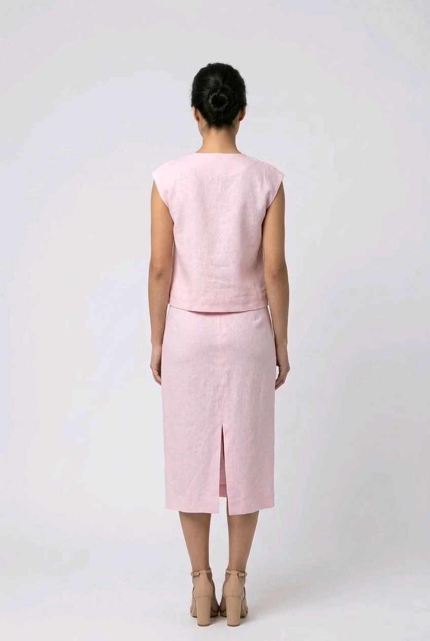 Pink Top and Skirt