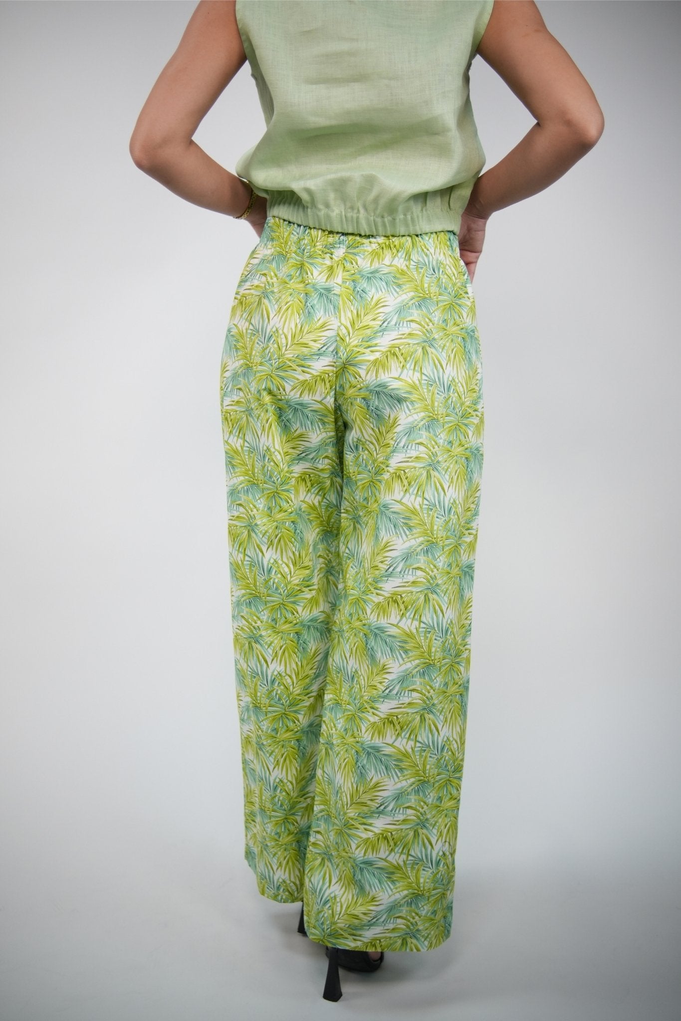 Casual Trouser in Green-Blue